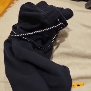 Ladies Navy Blue Sweatpants with Drawstring, Size Small